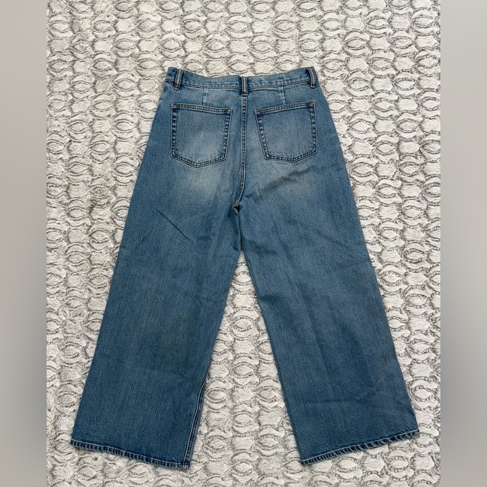 J Crew Rayner Cropped Wide Leg Jeans Denim Size 28 - Picture 8 of 10